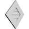 Ekena Millwork Diamond Surface Mount PVC Gable Vent: Functional, w/ 3-1/2"W x 1"P Standard Frame, 20"W x 20"H GVPDI20X2001SF - alternate 5